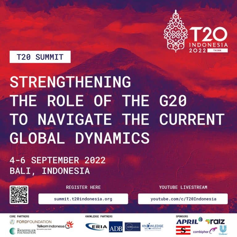 T20 Summit 2022, Bali, Indonesia Global Solutions Initiative Global